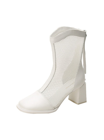 Women Zipper Sandal Boots