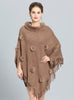 Knitted Tassel Pullover Cloak Shawl Coat