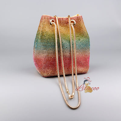 Portable Dinner Bag Rainbow Diamond Bag