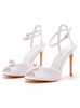 Fish Mouth Pearl High-heeled Sandals Wedding Shoes