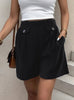 Casual Pocket Button Shorts