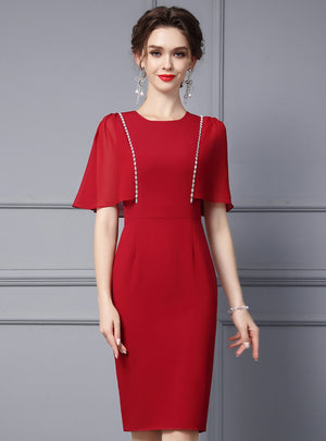 Burgundy Mother Of The Bride Dress