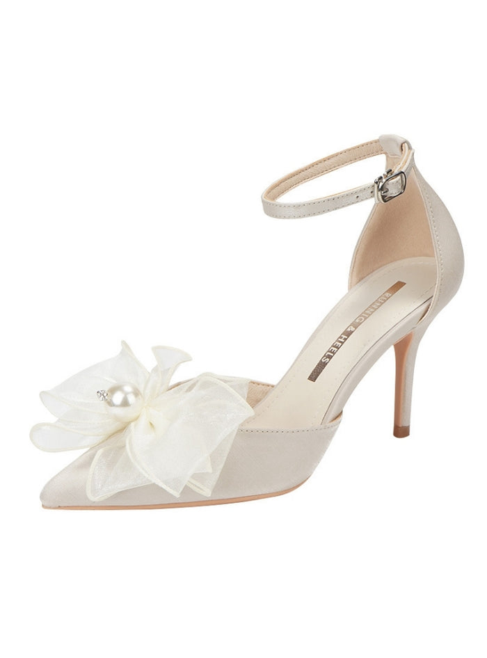 One-button Flower Casual Shoes