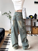 Slim Wide-leg Jeans Pant