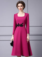 Fuchsia Beading Mother Of The Bride Dress