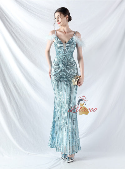 Sequins Mermaid Sequins Prom Dress