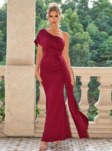 Fashion Sexy One-shoulder Slim Dress