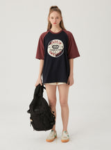Contrast Loose Short Sleeve T-shirt