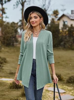 Solid Color Long Sleeve Loose Coat