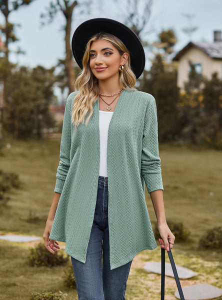 Solid Color Long Sleeve Loose Coat
