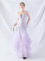 Mermaid Tulle Sequins Beading Prom Dress