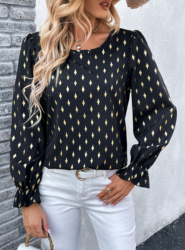 Long-sleeved Blouse Shirt