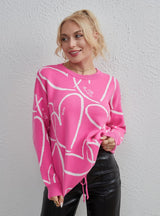 Love Knitted Round Neck Sweater