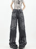 Street Retro Straight Wide-leg Jeans