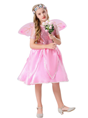 Halloween Pink Wings Little Angel Costume
