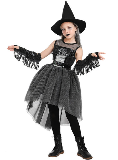 Halloween Black Crow Witch Costume