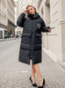 Hooded Down Long Cotton-padded Jacket