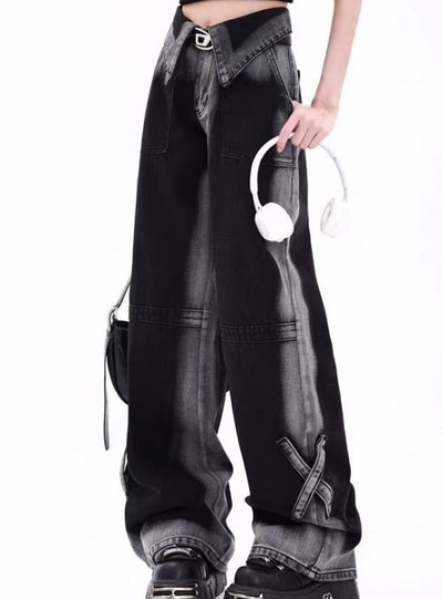 Wide-leg Trousers Loose Pant Jeans