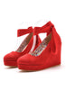 11 cm Round Head Waterproof Platform Shoes