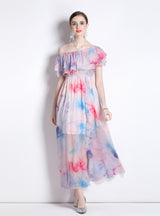 Holiday Retro Floral Beach Dress