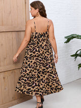 Beautiful Sexy Strap Leopard Dress