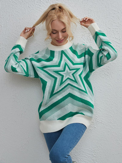 Pullover Long Sleeve Round Neck Sweater