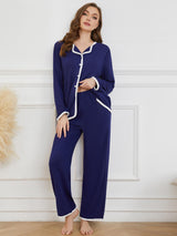 Long Sleeve Casual Pajamas Suit