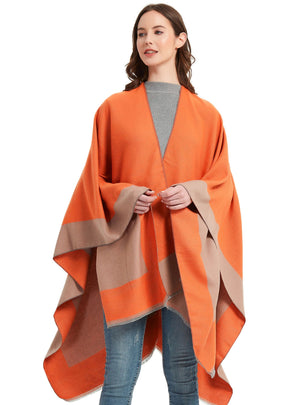 TR Cotton Solid Color Split Shawl