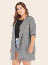 Fashion Single-breasted Loose Long-sleeved Coat