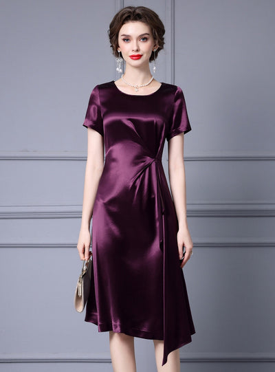 Orange Short Sleeve Mother Of The Bride Dress