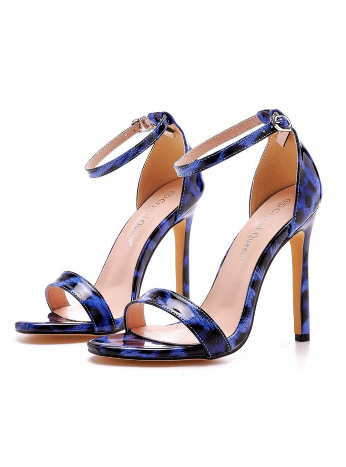 Sexy Leopard Print Round Head Sandals