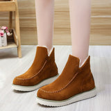 Solid Color Cotton Snow Boots