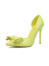 Shallow-mouth Pointed Bow High-heeled Shoes
