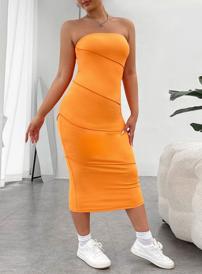 Slim Sexy Tube Top Dress