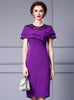 Purple Sequins Mother Of The Bride Dress