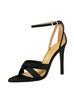 Ultra-high Heel Satin Hollow Sandals