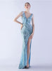 V-neck Sequins Mermaid Prom Dress