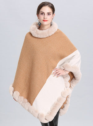 Round Neck Pullover Cloak Shawl
