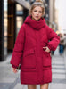 Medium and Long Loose Hooded Cotton Coat