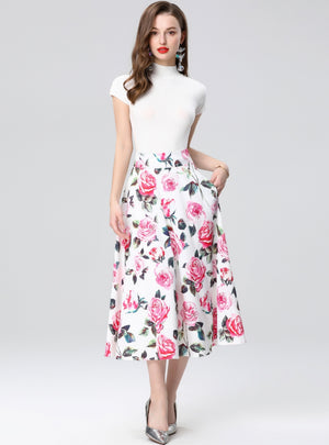 Short-sleeved Shirt T blood Skirt Two-piece Suit