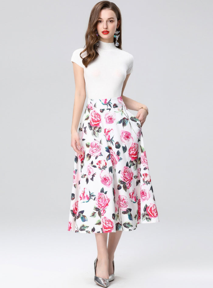 Short-sleeved Shirt T blood Skirt Two-piece Suit