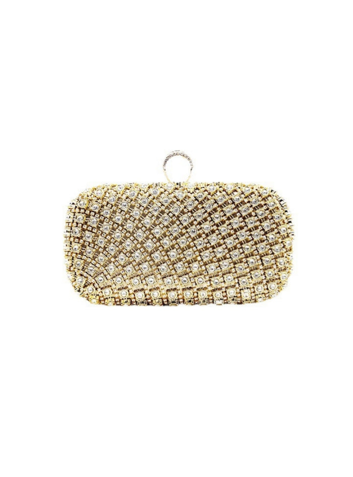 Diamond-studded Slung Handbag
