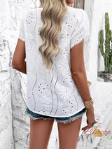 Casual Jacquard Short-sleeved Shirt