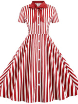 Short-sleeved Butterfly Knot Dress