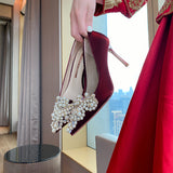 Pointed Stiletto Heels Wedding Shoes