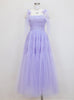 Purple Sleeveless Slim Waist Dress