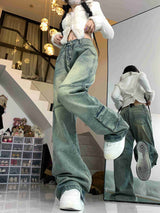 Leisure Horn Retro Pocket Jeans