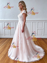 Tulle Lace Appliques Wedding Dress