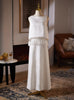 White Loose Tassel Wedding Dress