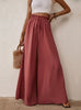 Horn Casual Elastic Wide-leg Pants